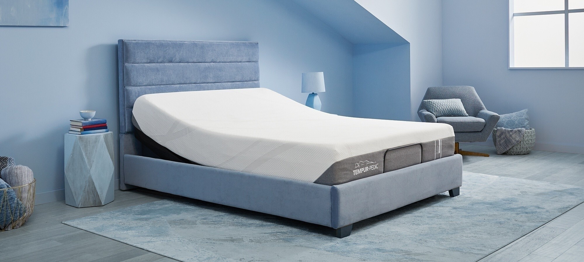 TEMPUR-Cloud Mattress on an Adjustable Base
