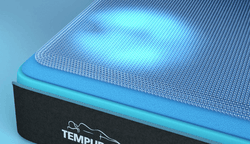 Illustration showing the cooling effects of advanced phase-change material